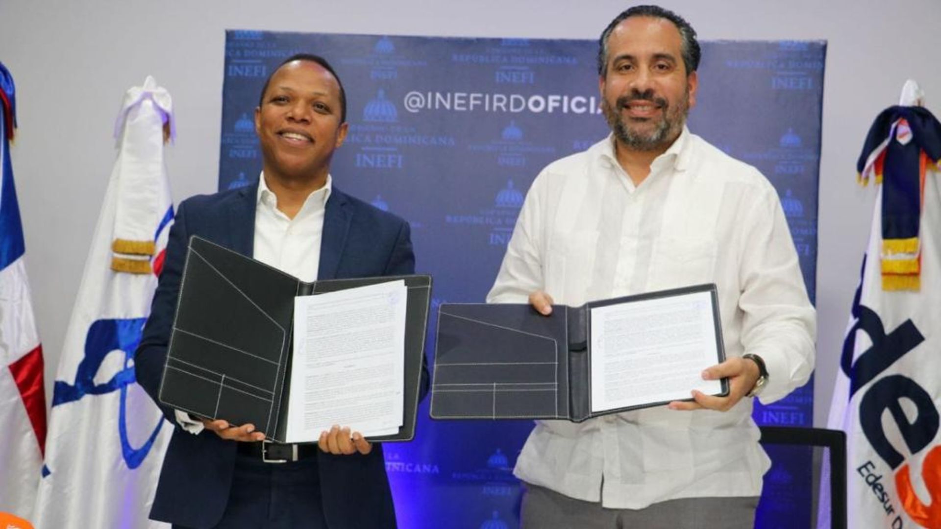 INEFI y EDESUR firman acuerdo para iluminar instalaciones deportivas en escuelas